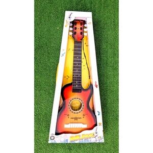 Kids 23" Acoustic 6-String Beginner Musical Instrument Cherry Mini Guitar NIB